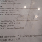 Pulttisarja M12 x 1,50, 20 kpl - pikkukuva 3