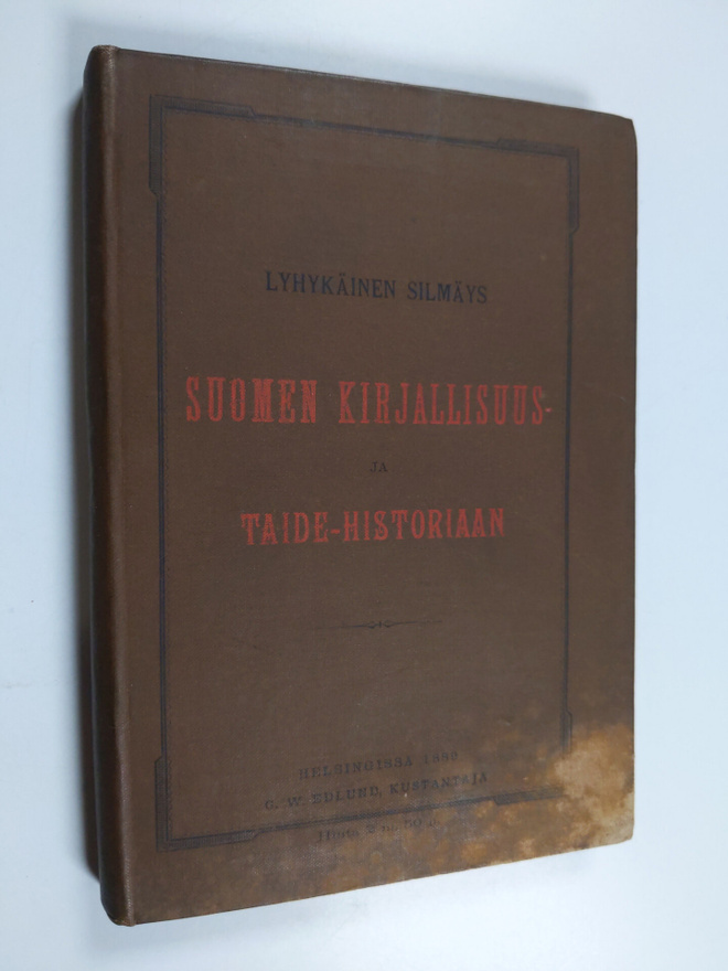 Ph Schweitzer : Lyhykäinen silmäys Suomen kirjallisuus- j...