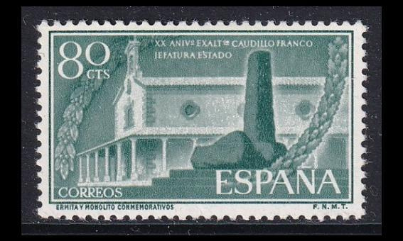 Espanja 1096 ** Franco valtionpäämiehenä 20v (1956)
