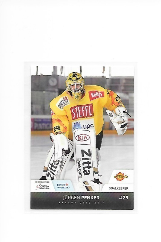 2010-11 Erste Liga #161 Jûrgen Penker Vienna Capitals MV