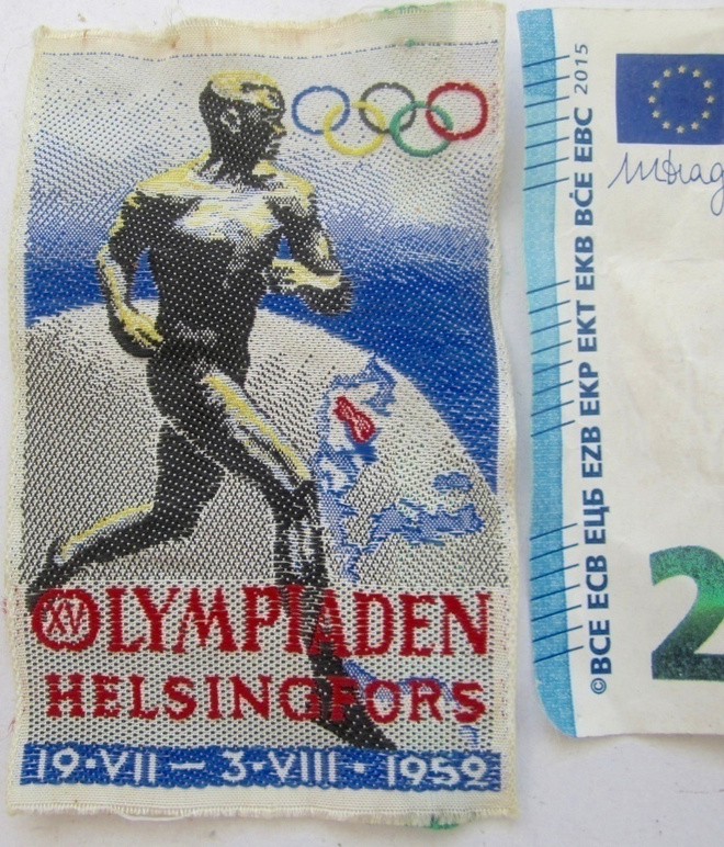 VANHA Kangasmerkki Olympia Helsinki 1952