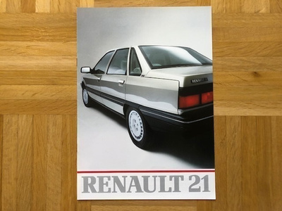 Esite Renault 21, noin vuodelta 1987