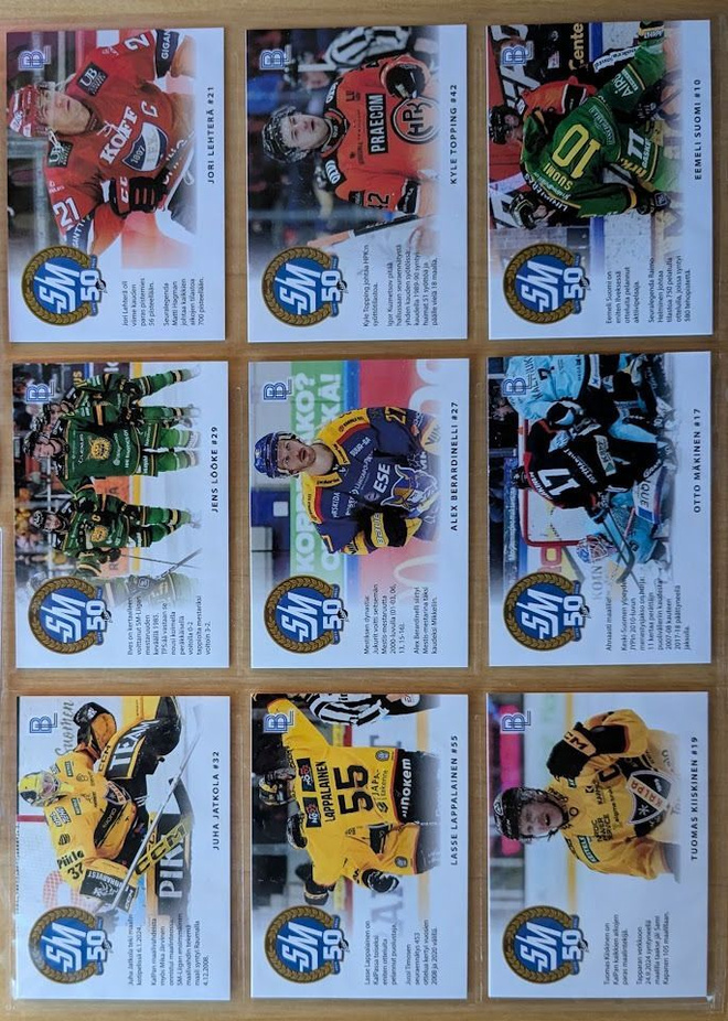 2024-25 Blueline Team Set kortteja 0,30 EUR/kpl