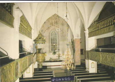 KIRKKOKORTTI - PORVOON TUOMIOKIRKKO - SISÄKUVA - 3