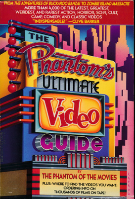 The Phantom's Ultimate Video Guide KIRJA weird HORROR cult
