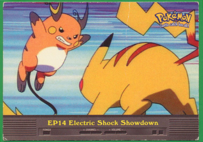 Pokémon 2000 Topps Electric Shock Showdown