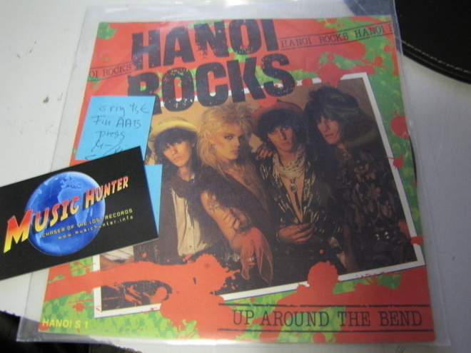 HANOI ROCKS - UP AROUND THE BEND M-/M- 7'' SINGLE +