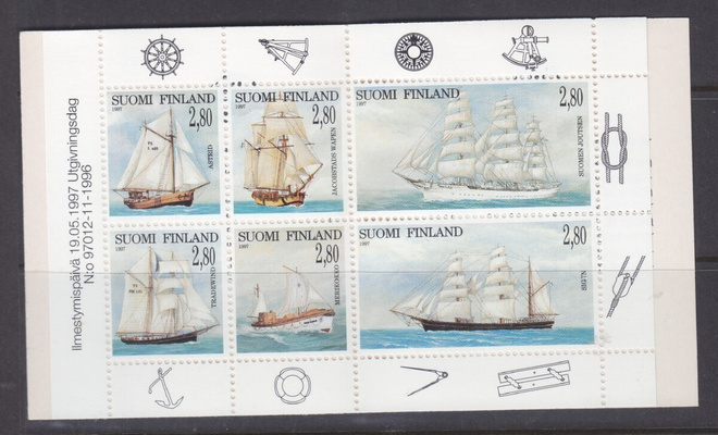 1997 Purjelaivoja vihko postituoreena.
