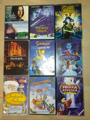 DVD:tä (enimmäkseen lasten) 0-4e kpl