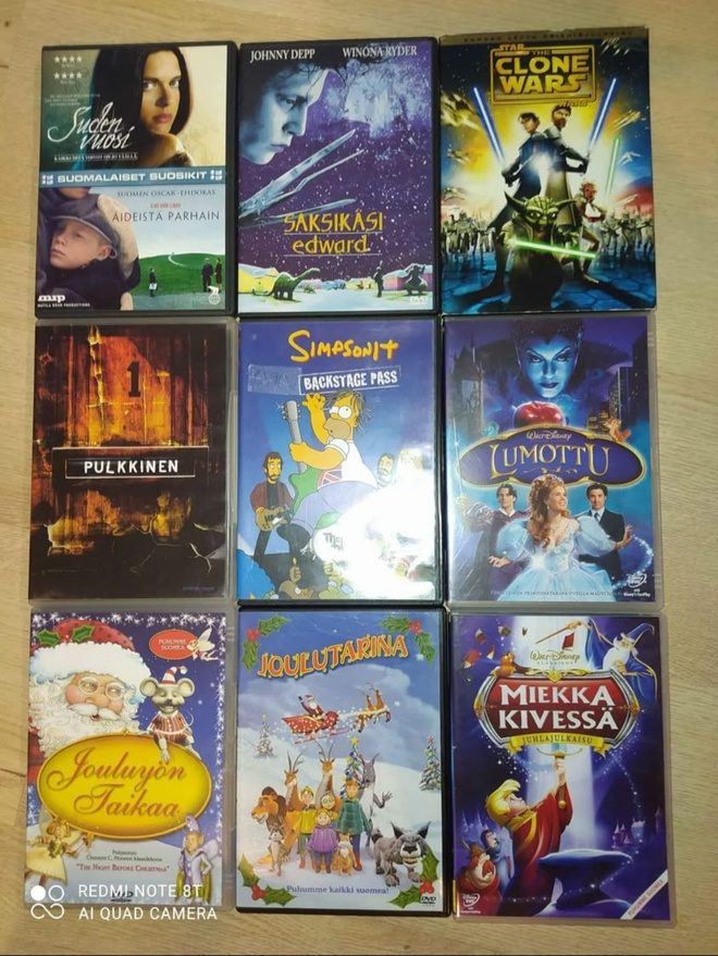 DVD:tä (enimmäkseen lasten) 0-4e kpl