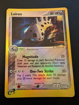 Lairon reverse holo Pokemon Ruby & Sapphire