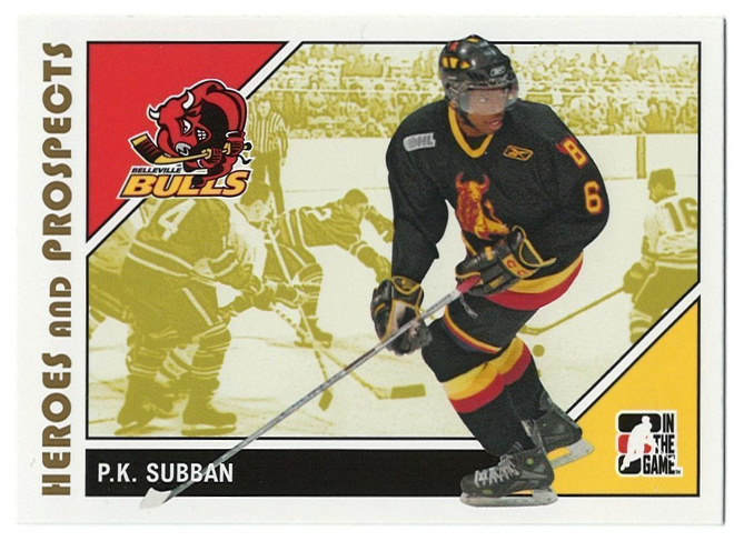 07-08 ITG Heroes and Prospects #77 P.K. Subban