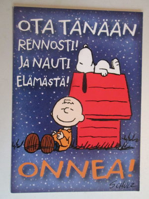 KULKEMATON JASKA JOKUNEN JA RESSU ONNITTELUKORTTI