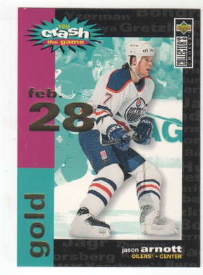 Jason Arnott 1995-96 UD cc You Crash the Game Gold