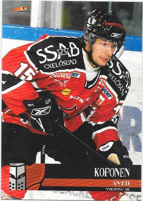 2006-07 Allsvenskan #131 Antti Koponen Nyköping V Red Ducks