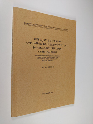Manu Renko : Opettajan tehokkuus oppilaiden koulusaavutus...