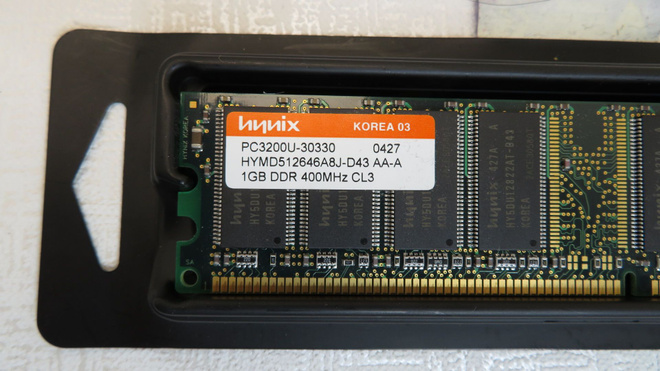 Hynix 1GB DDR1-400MHz muistikampa RETRO PC3200U-30330