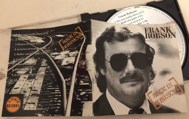 FRANK ROBSON – Back In Business CD 1. PAINOS