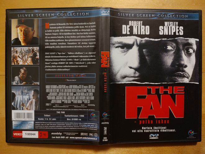 The Fan - pelko iskee DVD Egmont