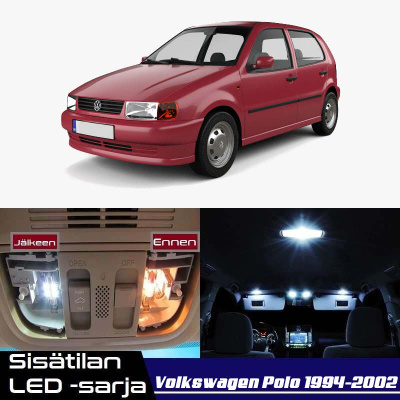 VW Polo (6N) Sisätilan LED-sarja 8-osainen