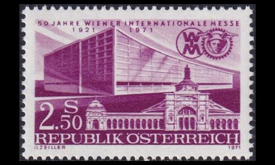 Itävalta 1368 ** Wienin messut 50v (1971)