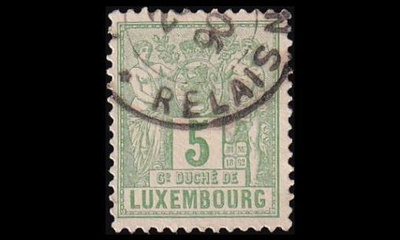 Luxemburg 48D o Allegoria 5 C (12½) (1882)