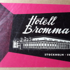 Matkalaukkumerkki tai hotellimerkki, Hotell Bromma, Ruotsi - pikkukuva 1