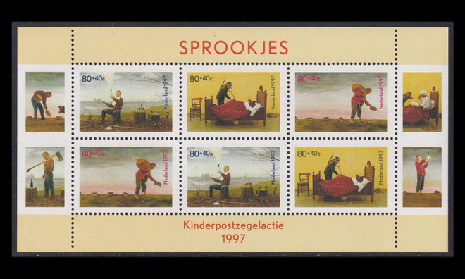 Alankomaat 1632BL54 ** Voor het Kind satuja (1997)