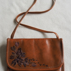 KIRJEKUORILAUKKU, konjakki, 18 x 15 cm, VINTAGE - pikkukuva 2