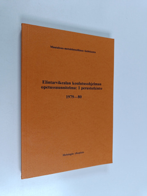 Elintarvikealan koulutusohjelman opetussuunnitelma: I per...