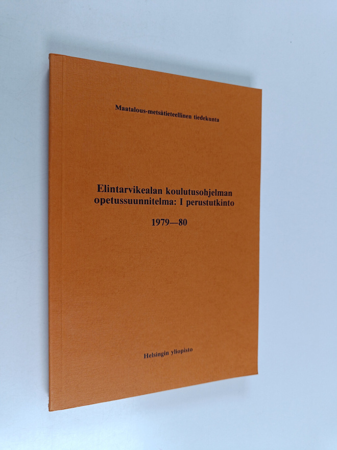 Elintarvikealan koulutusohjelman opetussuunnitelma: I per...