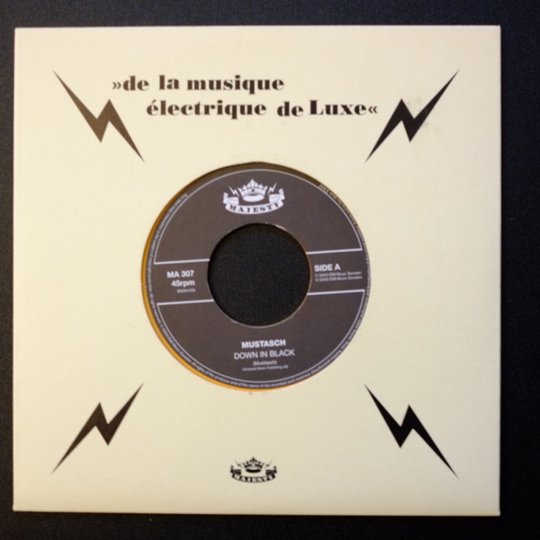 7” SINGLE Mustasch - Down In Black ORANGE VINYL