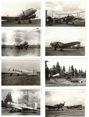 Ilmavoimat lentokone valokuva x 10 50-luku Bf 109 Blenheim