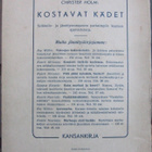 Christer Holm: Kostavat kädet, Kansankirja 1946. 189 s. - pikkukuva 2