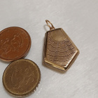 Vintage Medaljonki riipus aurinko käsityö kaiverrettu - pikkukuva 5