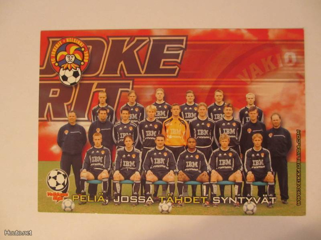 FC Jokerit joukkue postikortti