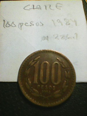Chile 100 pesos 1984, km#226.1