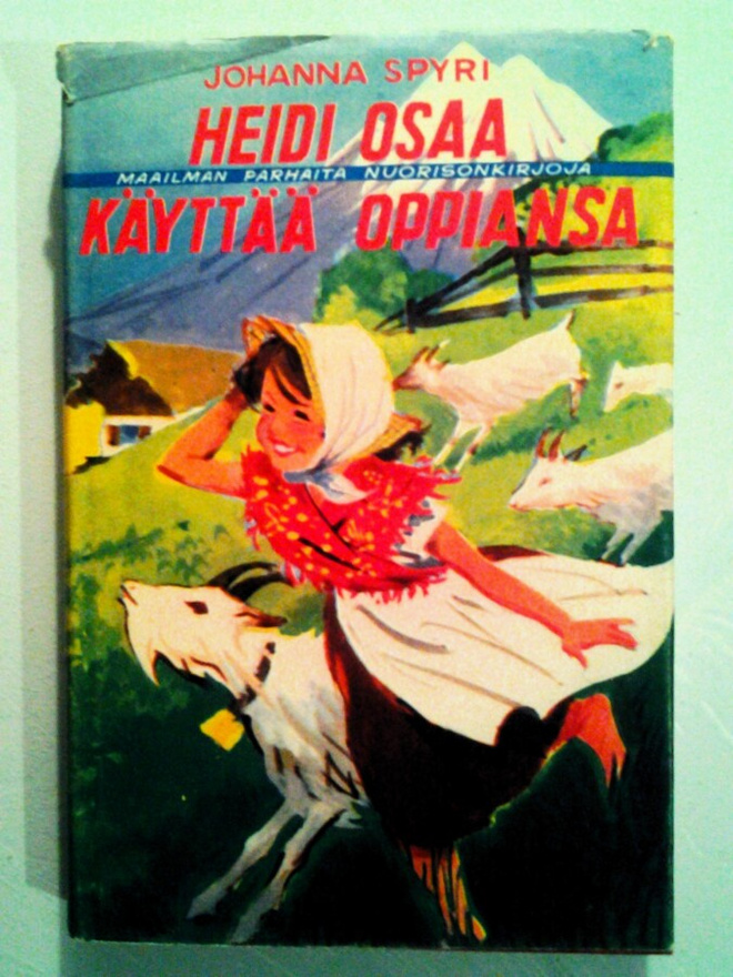 Spyri: Heidi osaa käyttää oppiansa, v. 1960