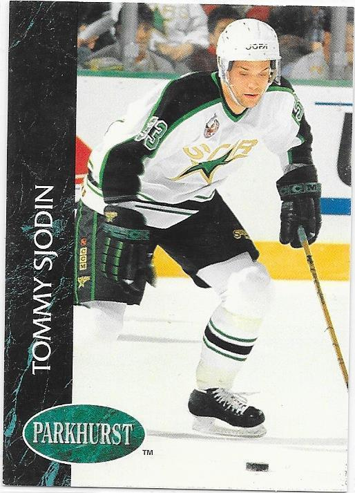 1992-93 Parkhurst #79 Tommy Sjödin Dallas Stars RC