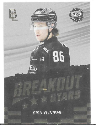 2026-27 Blueline BREAKOUT Stars GOLD Sisu Yliniemi TPS