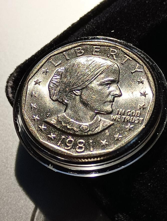 US 1981-S Susan B Anthonyn 1 dollarin kolikko ilmainen Proof