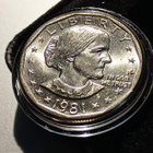 US 1981-S Susan B Anthonyn 1 dollarin kolikko ilmainen Proof - pikkukuva 1