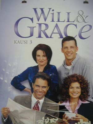 WILL & GRACE KAUSI 3 DVD UUSI