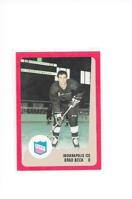 1988-89 ProCards # Brad Beck Indianapolis Ice ex- Ässät