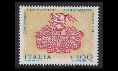 Italia 1500 ** Notaarilaki 100v (1975)