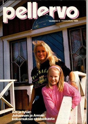 Pellervo n:o 9 1989 Miss Suomi Johanna Raunio & tytär Anna.