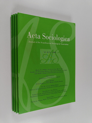 Acta Sosiologica - vol. 44 No. 1-4/2001 : journal of the ...