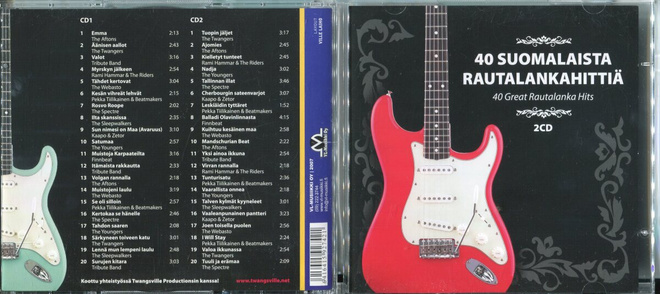 40 SUOMALAISTA RAUTALANKAHITTIÄ . 2 KOKOELMA CD-LEVYÄ