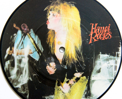 HANOI ROCKS, Malibu Beach - kuvasingle ORIG. 1983