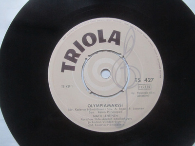 Matti Lehtinen: Olympiamarssi   7" single  1960